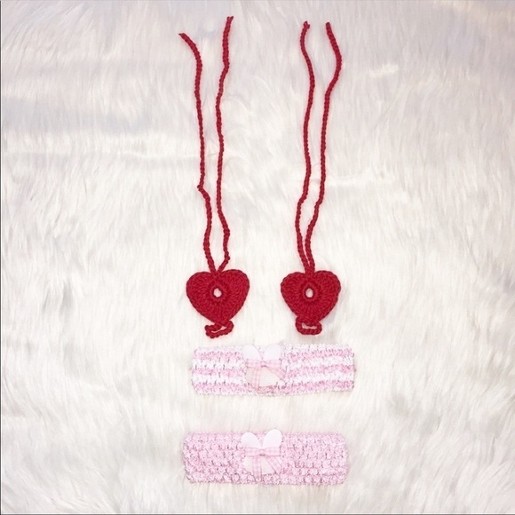 NEW Baby Girls Valentine And Easter Accessories - Picture 1 of 8